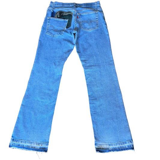 Flannel x Camo Patchwork Jeans