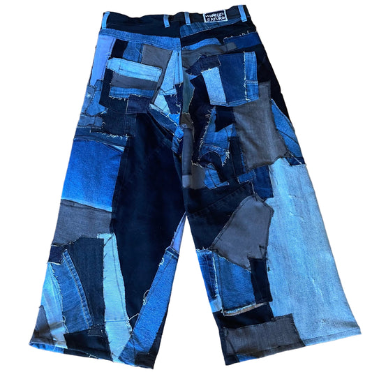 “Complex Features” Patchwork Denim Jeans