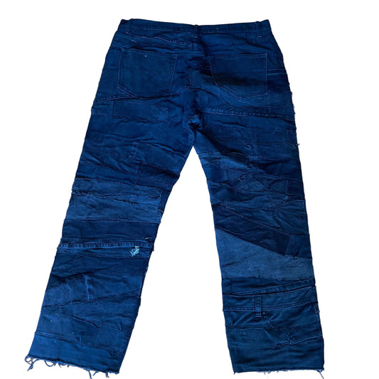 Black Zombie Patchwork Jeans