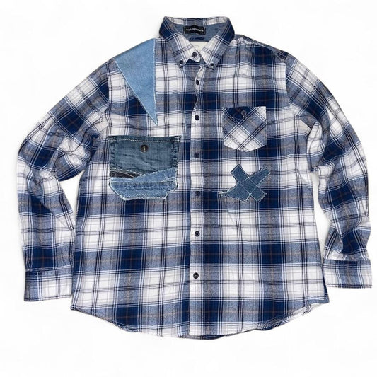 “X Marks The Spot” White Flannel