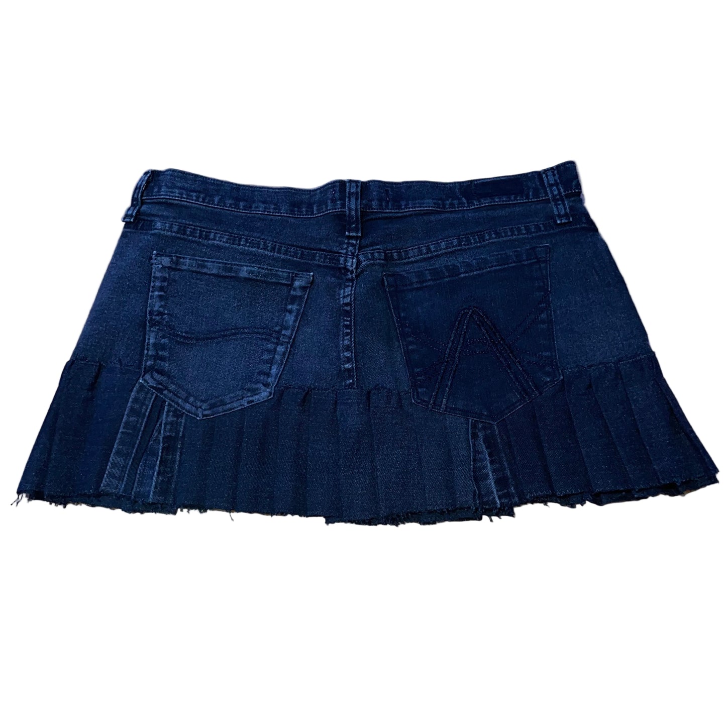 “Two-Faced Back” Black Mini Skirt