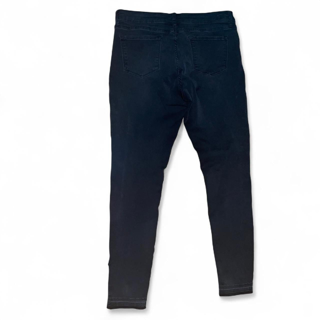 Black Canvas Patchwork Jeans