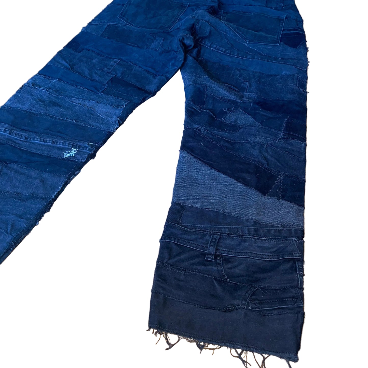 Black Zombie Patchwork Jeans