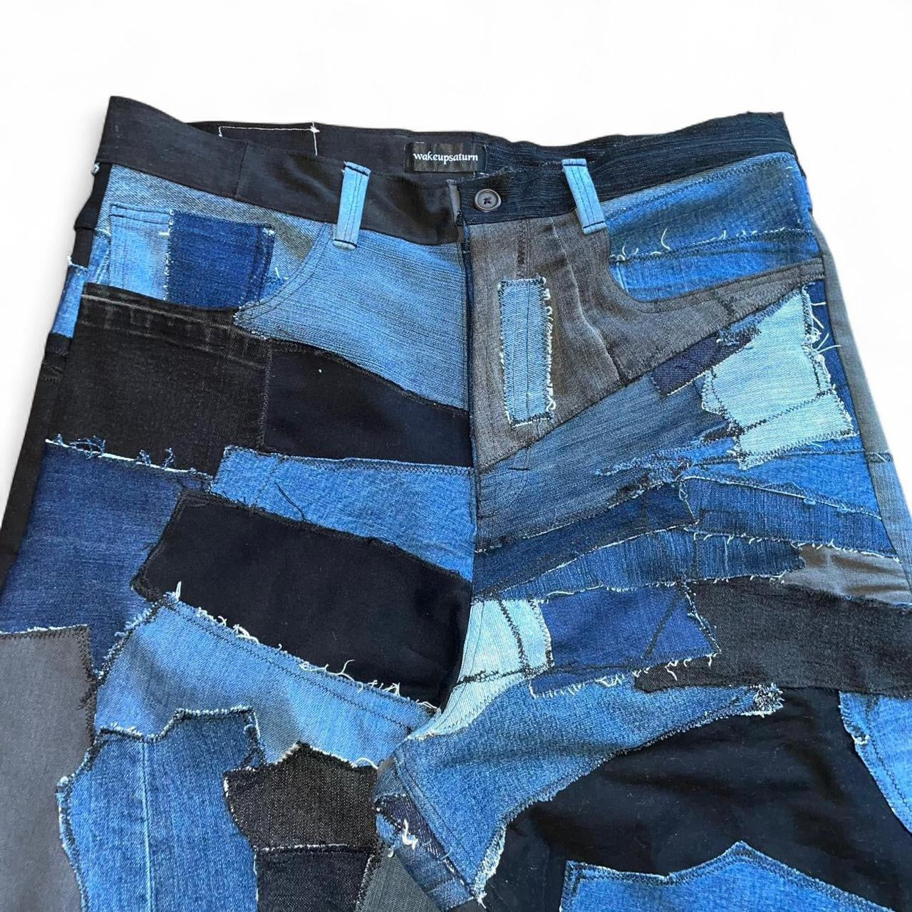 “Complex Features” Patchwork Denim Jeans