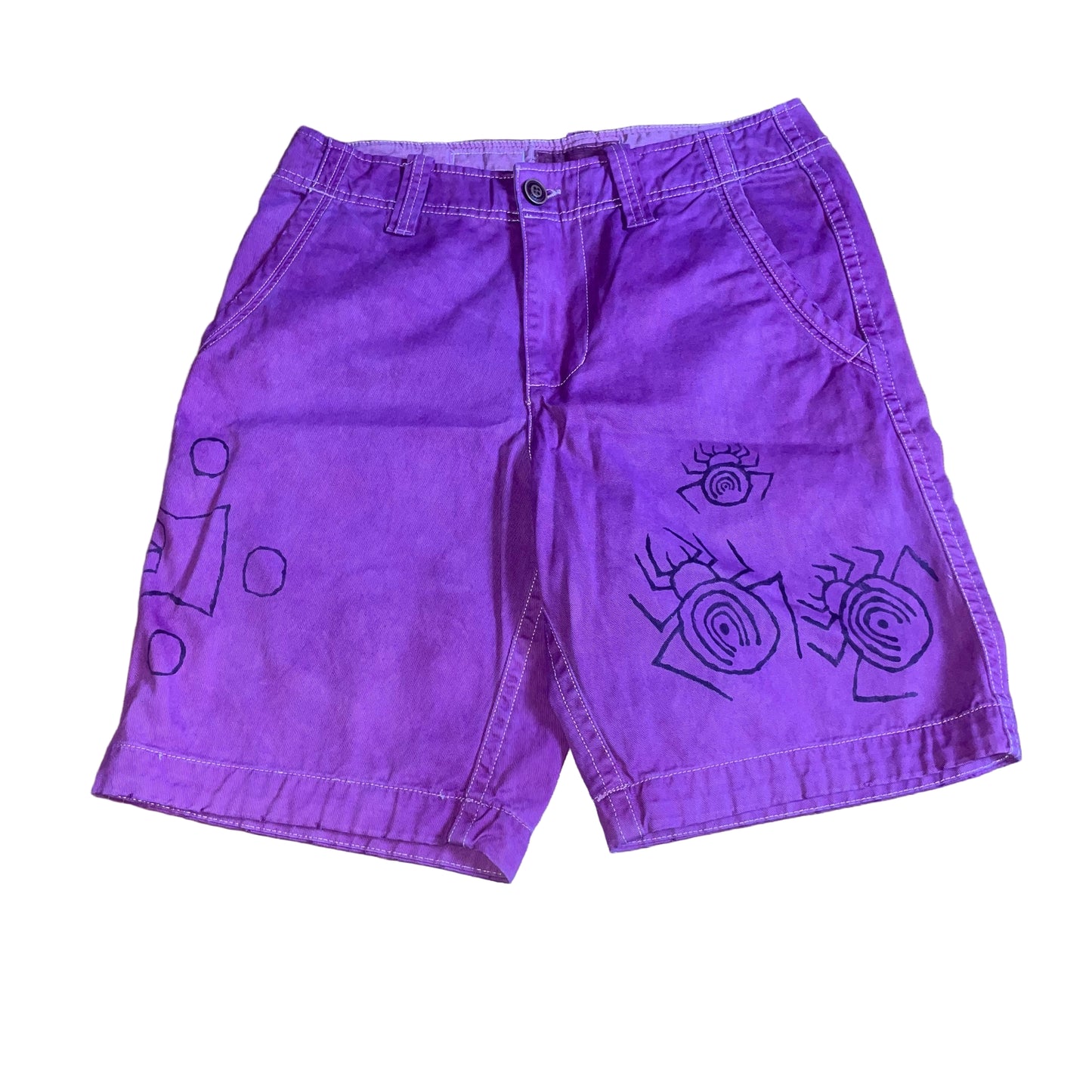 “Magenta Spider” Shorts