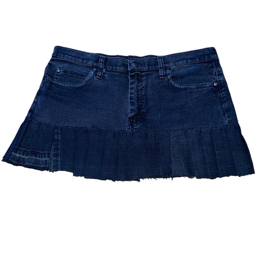 “Two-Faced Back” Black Mini Skirt