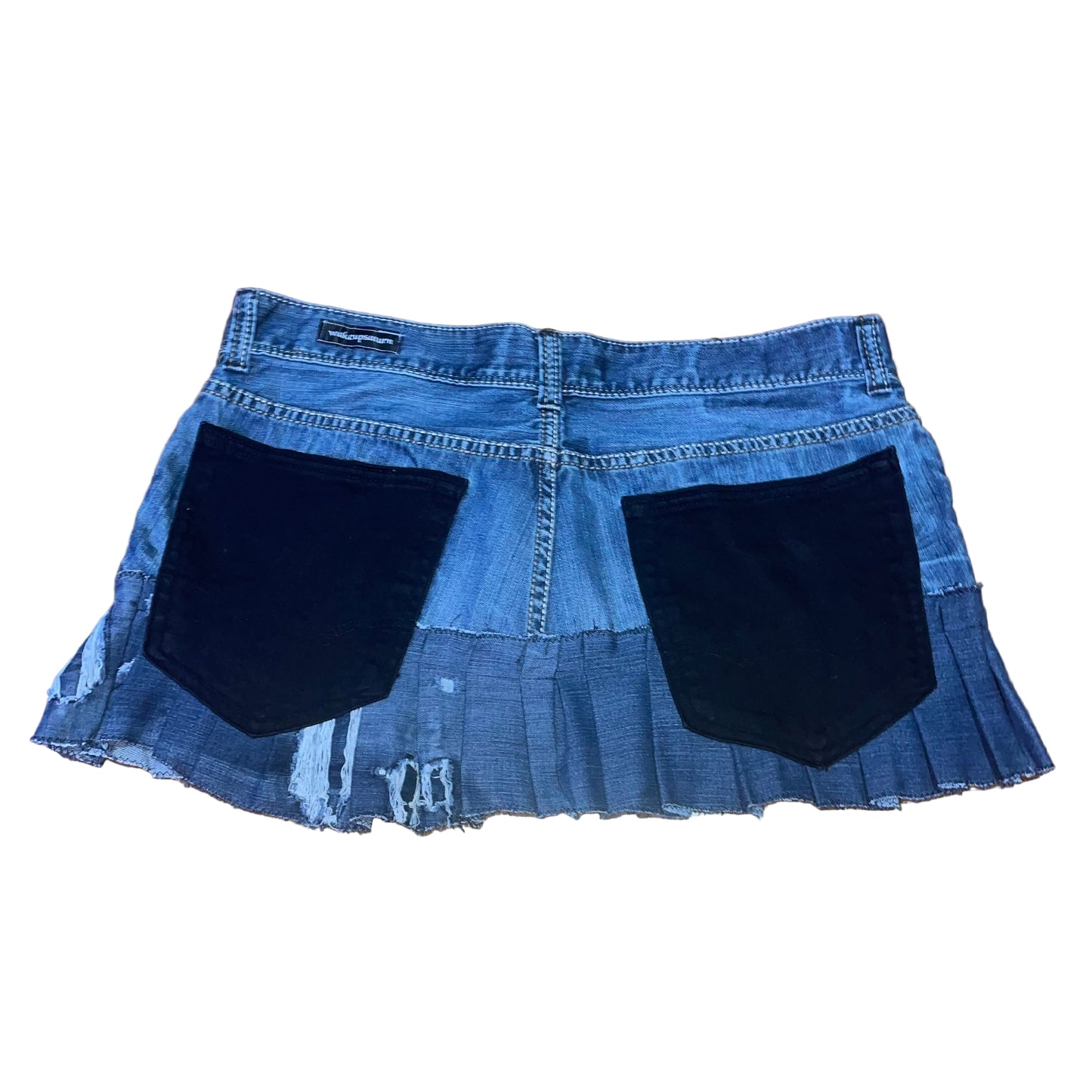 Seven7 “Black & Blue” Denim Skirt