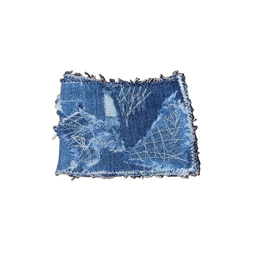 “Blue Fury” Denim Wallet