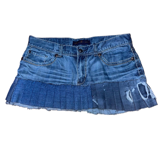 Seven7 “Black & Blue” Denim Skirt