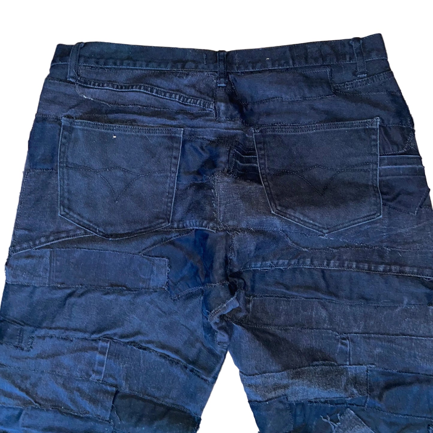 Black Zombie Patchwork Jeans